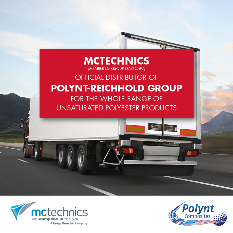 MCtechnics distribute of Polynt-Reichhold 